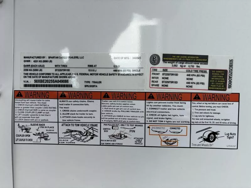 new Cargo (Enclosed) Trailers Spartan Cargo Trailers  for sale, in Hickory, NC Thumbnail 5