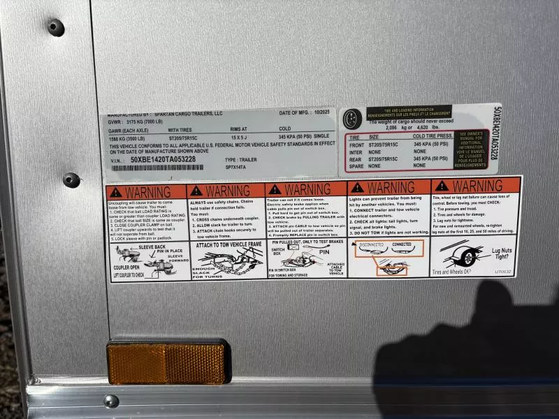 new Cargo (Enclosed) Trailers Spartan Cargo Trailers  for sale, in Hickory, NC Thumbnail 6