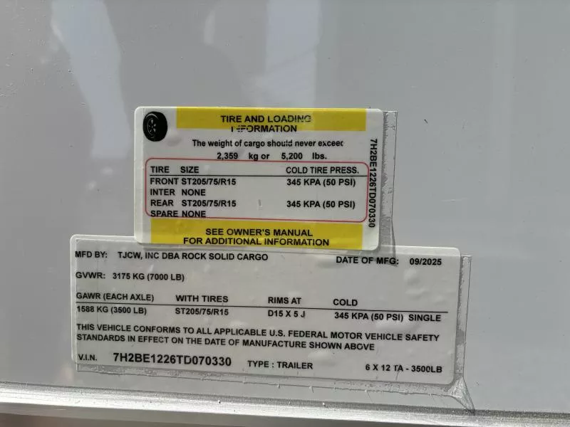 new Cargo (Enclosed) Trailers Rock Solid Cargo  for sale, in Hickory, NC Thumbnail 5