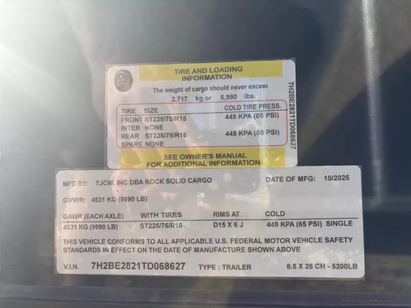 new Cargo (Enclosed) Trailers Rock Solid Cargo  for sale, in Hickory, NC Thumbnail 6