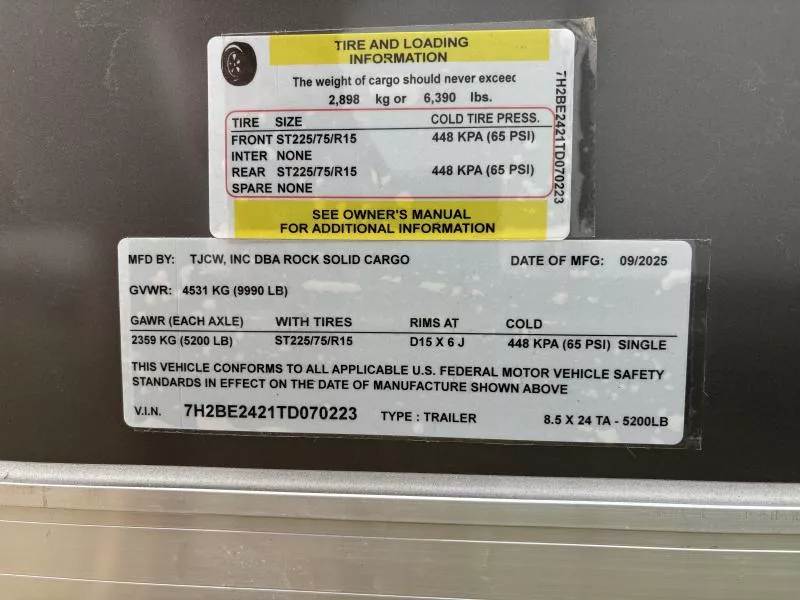 new Cargo (Enclosed) Trailers Rock Solid Cargo  for sale, in Hickory, NC Thumbnail 5
