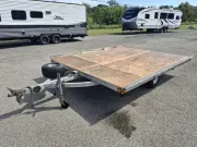 2001 Triton Trailers 8.5x10' 2-Place Tilt Snowmobile Trailer 1880# GVW