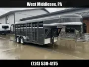 2026 CornPro 16' Gooseneck Livestock Trailer 9990# GVW SG16-7S-10K