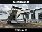 2025 Nordtek Trailers 7x14' Gooseneck Aluminum Dump Trailer 14000# GVW DMP-HD-2SA14K-GN-82X14