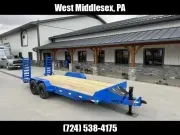 2026 Rice Trailers 7x18' Equipment Lowboy Trailer 14000# GVW FMEHR8218