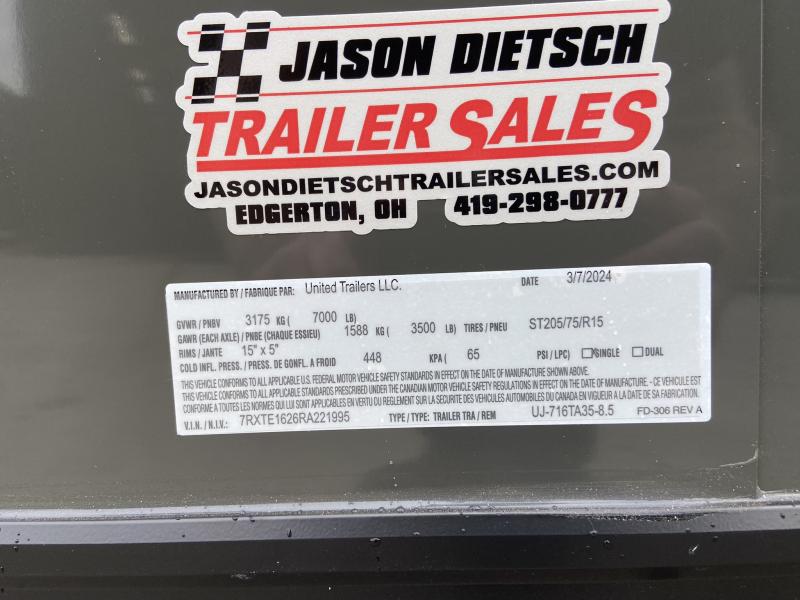 new Cargo (Enclosed) Trailers United Trailers  for sale, in Edgerton, OH Thumbnail 9