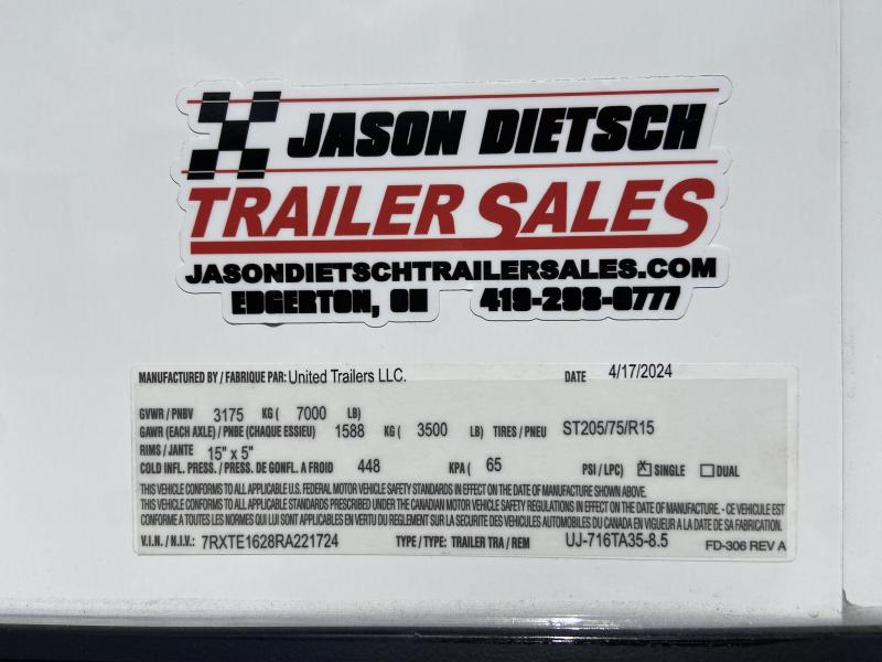 new Cargo (Enclosed) Trailers United Trailers  for sale, in Edgerton, OH Thumbnail 9