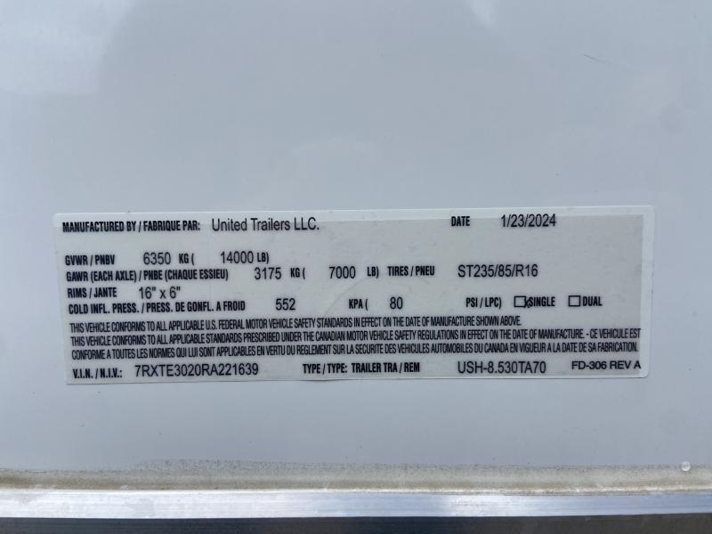 new Car Haulers / Racing Trailers United Trailers  for sale, in Edgerton, OH Thumbnail 9