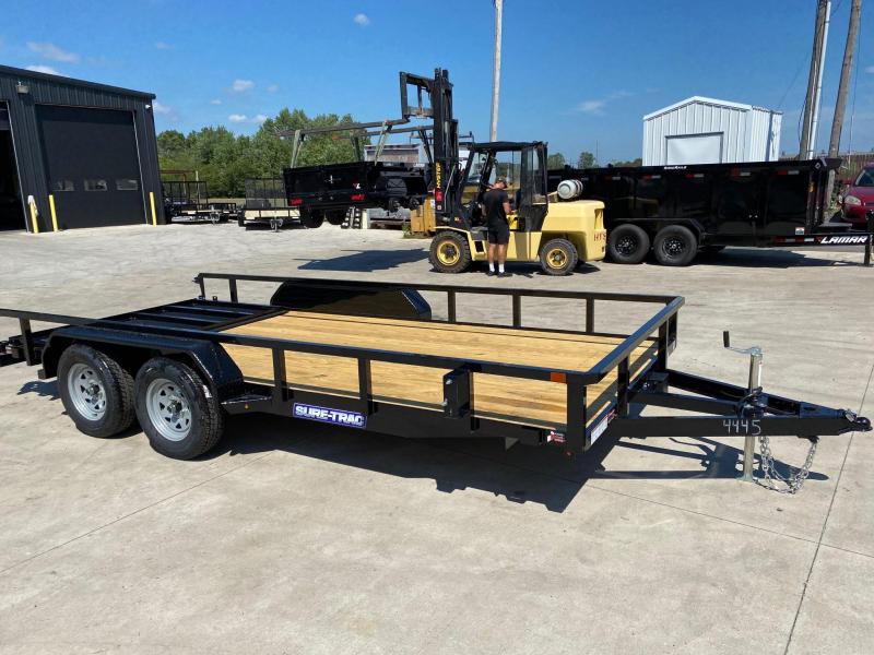 2021 Sure-Trac 7 x 16 Tube Top Utility Trailer 7K Tand 2021 Sure-Trac 7 x 16 Tube Top Utility Trailer 7K Tand