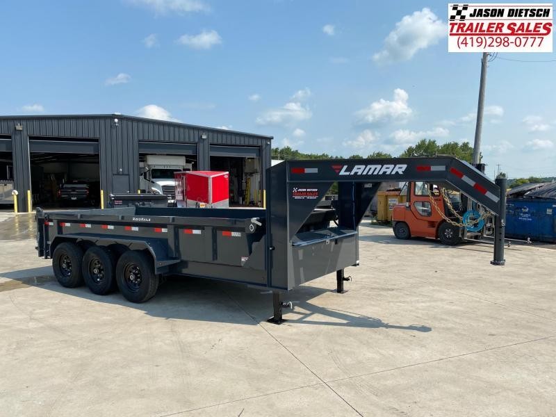 2021 Lamar 83X16 Gooseneck Dump Trailer 2021 Lamar 83X16 Gooseneck Dump Trailer