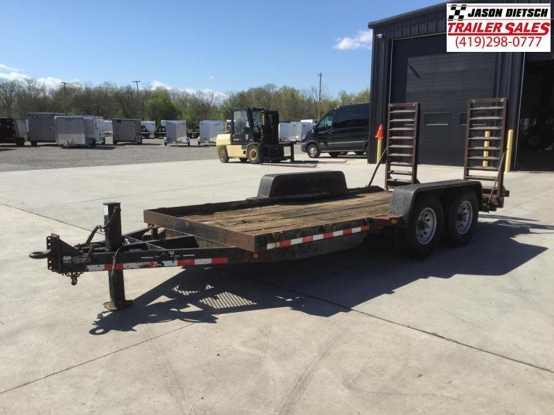 2000 MAC LANDER 83x16 Equipment Hauler Trailer 14K 2000 MAC LANDER 83x16 Equipment Hauler Trailer 14K