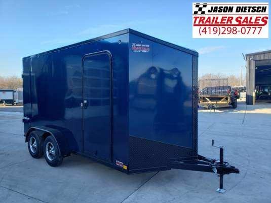 2021 Impact Tremor Blackout 7X16 Extra Height V-Nose Cargo Trailer 2021 Impact Tremor Blackout 7X16 Extra Height V-Nose Cargo Trailer