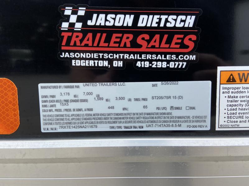 used Cargo (Enclosed) Trailers United Trailers  for sale, in Edgerton, OH Thumbnail 8