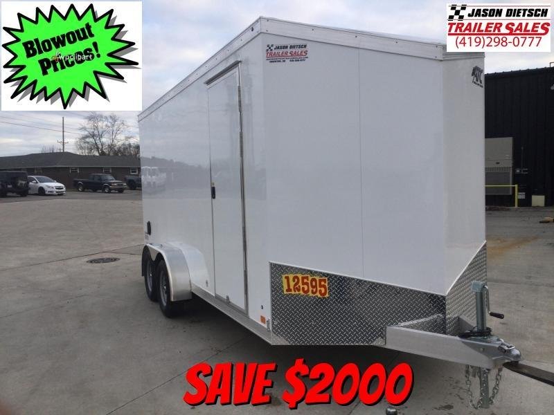 2022 ATC 7X16 All Aluminum Wedge Nose Cargo Trailer 7K 2022 ATC 7X16 All Aluminum Wedge Nose Cargo Trailer 7K