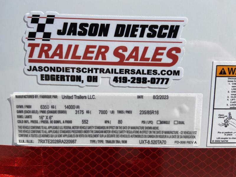 new Car Haulers / Racing Trailers United Trailers  for sale, in Edgerton, OH Thumbnail 9