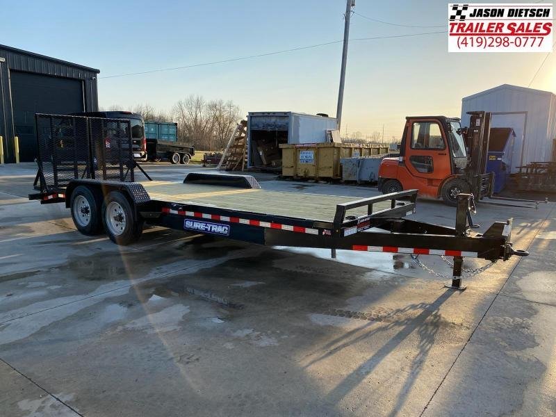 2021 Sure-Trac 7 x 20 (18+2) Equipment Trailer 16K 2021 Sure-Trac 7 x 20 (18+2) Equipment Trailer 16K
