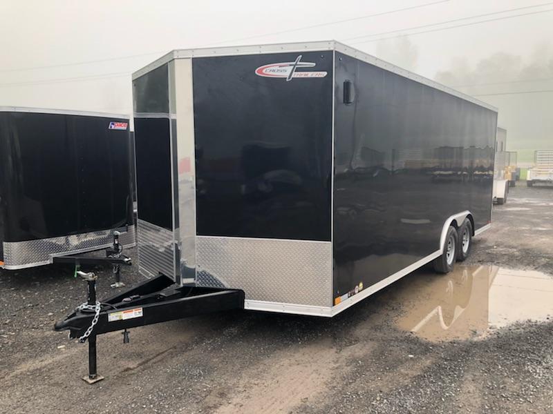 Cross Trailer 8.5x20 10K Enclosed Car Hauler Trailer w/ Ramp Door 2PiBTU