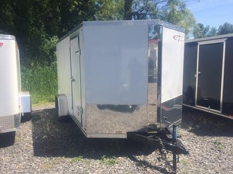 Cross 6x12 Enclosed Cargo Trailer w/ Ramp Door tf60iO