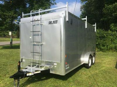 Car Mate 7x16 Custom Cargo Contractor Series w Barn Door - 9990 GVWR Car Mate 7x16 Custom Cargo Contractor Series w Barn Door - 9990 GVWR