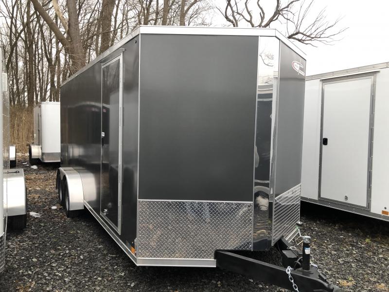 Cross 7x18 Enclosed Cargo Trailer w/ Ramp Door Jims Trailer World
