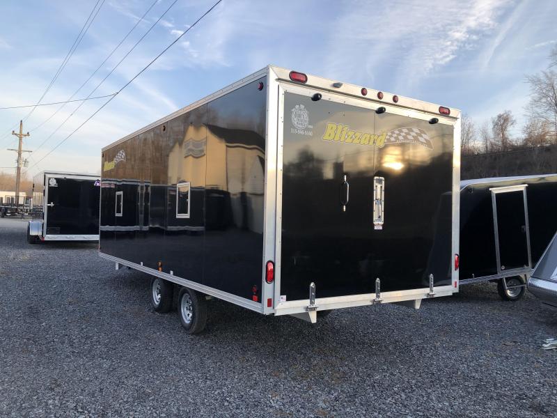 Blizzard 4 Place Drive on Drive off Snowmobile Trailer Jims Trailer