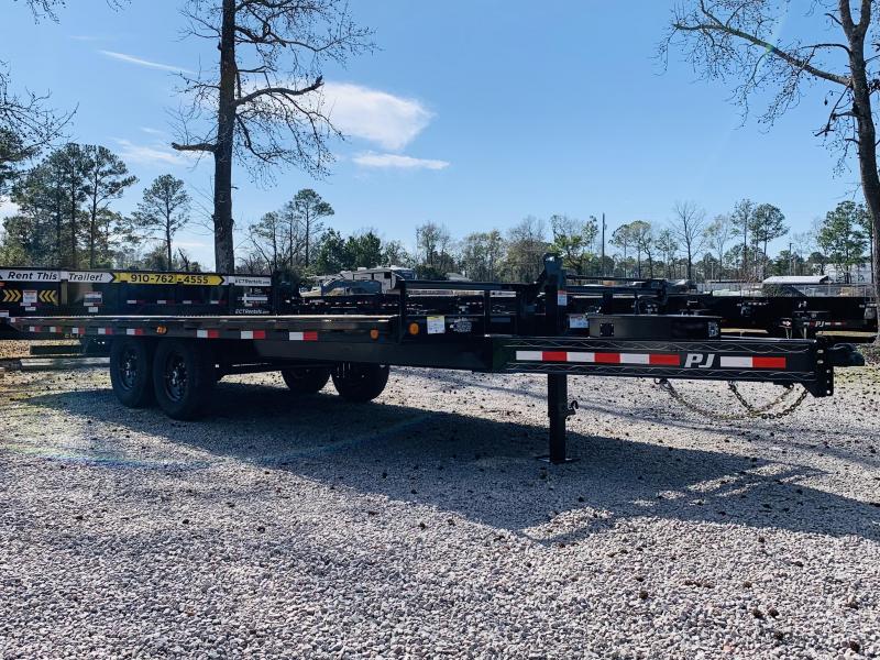 PJ Trailers T8222 22' Full Tilt Flatdeck Equipment Trailer with 14K GVWR PJ Trailers T8222 22' Full Tilt Flatdeck Equipment Trailer with 14K GVWR