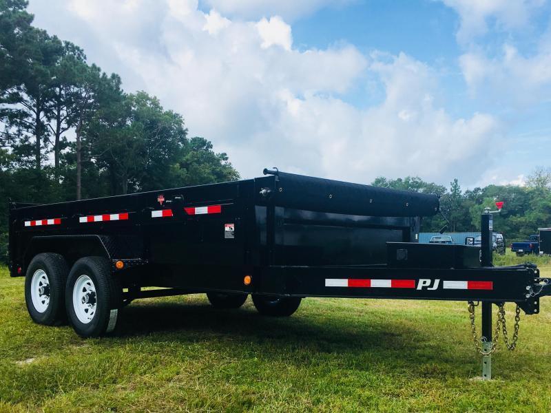 PJ Trailers DL162 (7' X 16') Low Pro Dump Trailer with 14K GVWR PJ Trailers DL162 (7' X 16') Low Pro Dump Trailer with 14K GVWR