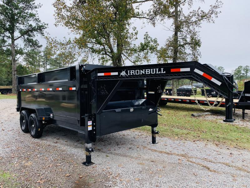 2021 IronBull 14k GVWR 7x16 Gooseneck Dump Trailer with 4' Walls 2021 IronBull 14k GVWR 7x16 Gooseneck Dump Trailer with 4' Walls