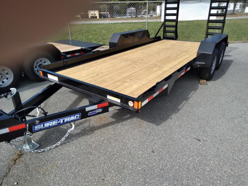 2021 Sure-Trac 7 x 16 Skid Steer Equipment Trailer 10K 2021 Sure-Trac 7 x 16 Skid Steer Equipment Trailer 10K