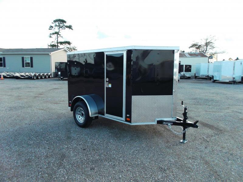 2021 Covered Wagon Trailers 5x8 Single Axle Cargo / Enclosed Trailer / Ramp / RV Side Door / LEDs / Semi-Screwless Exterior 2021 Covered Wagon Trailers 5x8 Single Axle Cargo / Enclosed Trailer / Ramp / RV Side Door / LEDs / Semi-Screwless Exterior