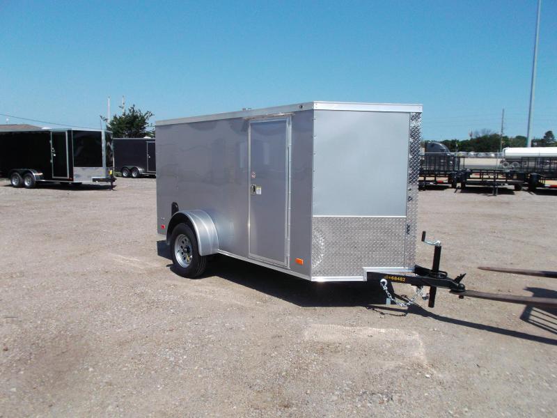 2021 Covered Wagon 5x10 Single Axle Cargo Trailer / Enclosed Trailer / Ramp / RV Side Door / LEDs / Silver Semi-Screwless Exterior 2021 Covered Wagon 5x10 Single Axle Cargo Trailer / Enclosed Trailer / Ramp / RV Side Door / LEDs / Silver Semi-Screwless Exterior