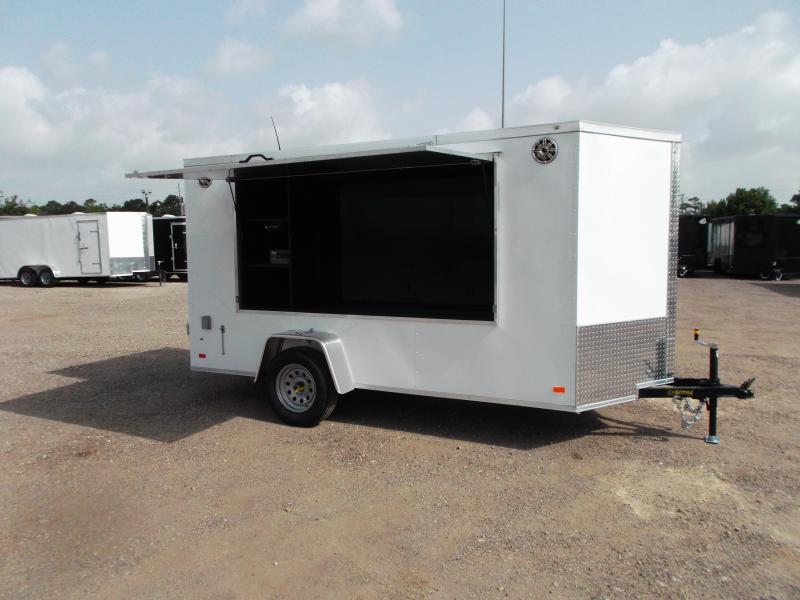 2020 Covered Wagon Trailers 6x12 Tailgate Trailer / Stereo Package / Boss Marine Speaker System / Semi-Screwless Exterior / Electrical Package 2020 Covered Wagon Trailers 6x12 Tailgate Trailer / Stereo Package / Boss Marine Speaker System / Semi-Screwless Exterior / Electrical Package