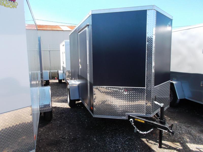 2021 Covered Wagon Trailers 6x12 Single Axle Cargo Trailer / Enclosed Trailer / 6'6" Interior Height / Ramp / RV Side Door / LEDs / Semi-Screwless Exterior / Silver Vein Powder Coated Skin 2021 Covered Wagon Trailers 6x12 Single Axle Cargo Trailer / Enclosed Trailer / 6'6" Interior Height / Ramp / RV Side Door / LEDs / Semi-Screwless Exterior / Silver Vein Powder Coated Skin