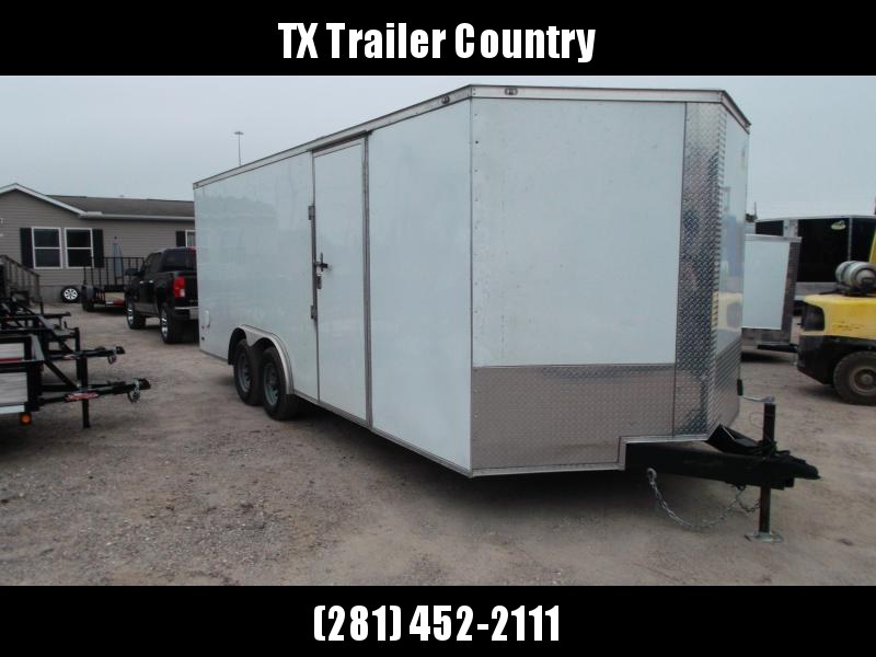 2022 Covered Wagon Trailers 8.5x20 Tandem Axle Cargo / Enclosed Trailer / 5200# Torsion Axles / Ramp / (16) D-Rings / LEDs / .030 White Skin 2022 Covered Wagon Trailers 8.5x20 Tandem Axle Cargo / Enclosed Trailer / 5200# Torsion Axles / Ramp / (16) D-Rings / LEDs / .030 White Skin