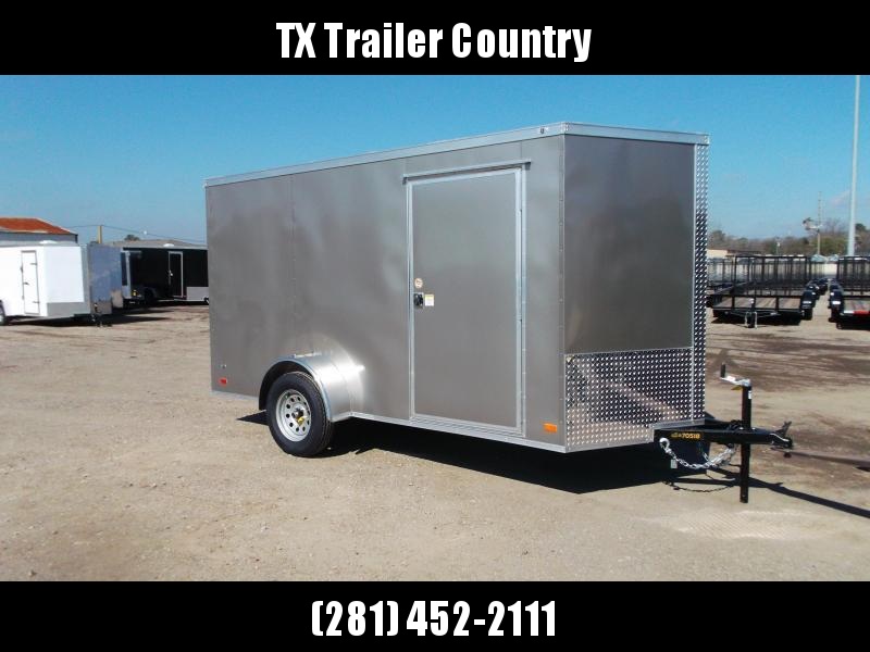2022 Covered Wagon Trailers 6x12 Single Axle Cargo Trailer / Enclosed Trailer / 6'3" Interior Height / Ramp / RV Side Door / LEDs / Light Pewter Semi-Screwless Exterior 2022 Covered Wagon Trailers 6x12 Single Axle Cargo Trailer / Enclosed Trailer / 6'3" Interior Height / Ramp / RV Side Door / LEDs / Light Pewter Semi-Screwless Exterior