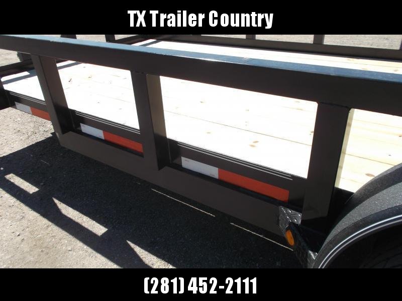 2022 Longhorn Trailers 83x20 Utility Trailer / 7000 Axles / 3" Square Tubing / Heavy Duty Stand