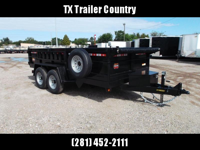 YOU GOTTA BE KIDDING ME SPECIAL - 2022 Covered Wagon Trailers 7x14 Dump Trailer / 7K Axles / 2ft Sides / Tarp / Equipment Ramps / Spare Tire / Twin Cylinder Lifts / Powder Coated Black YOU GOTTA BE KIDDING ME SPECIAL - 2022 Covered Wagon Trailers 7x14 Dump Trailer / 7K Axles / 2ft Sides / Tarp / Equipment Ramps / Spare Tire / Twin Cylinder Lifts / Powder Coated Black