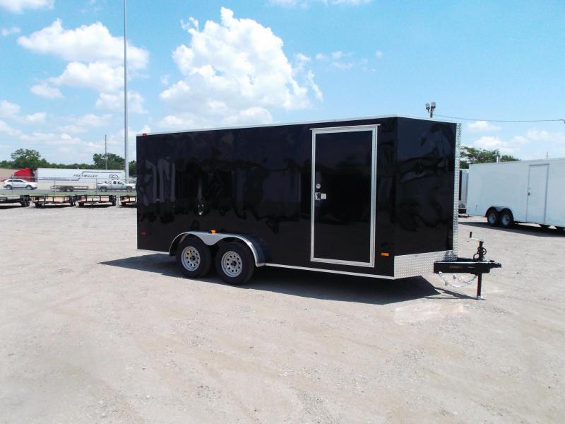 SPECIAL - 2020 Covered Wagon Trailers 7x16 Tandem Axle Cargo Trailer / Enclosed Trailer / 6ft Interior / Ramp / RV Side Door SPECIAL - 2020 Covered Wagon Trailers 7x16 Tandem Axle Cargo Trailer / Enclosed Trailer / 6ft Interior / Ramp / RV Side Door