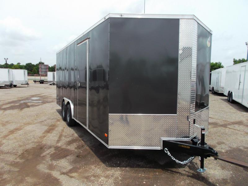 2021 Covered Wagon Trailers 8.5x16 Tandem Axle Cargo / Enclosed Trailer / 7ft Interior / Ramp / RV Side Door / LEDs / Charcoal Gray Semi-Screwless Exterior 2021 Covered Wagon Trailers 8.5x16 Tandem Axle Cargo / Enclosed Trailer / 7ft Interior / Ramp / RV Side Door / LEDs / Charcoal Gray Semi-Screwless Exterior