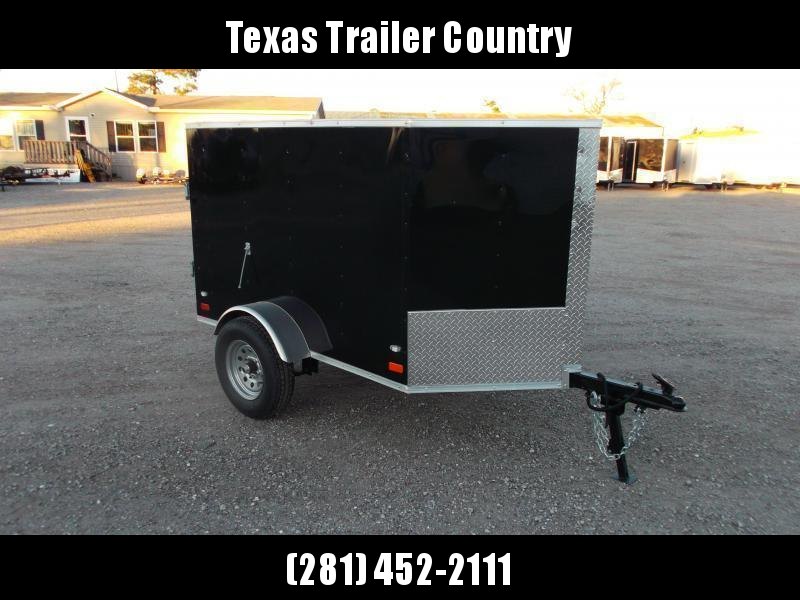 2021 Covered Wagon Trailers 4x6 Single Axle Cargo Trailer / Enclosed Trailer / LEDs / Semi-Screwless Exterior / Black Powder Coated Skin 2021 Covered Wagon Trailers 4x6 Single Axle Cargo Trailer / Enclosed Trailer / LEDs / Semi-Screwless Exterior / Black Powder Coated Skin