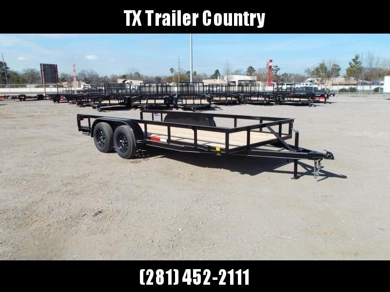 2023 J&C Trailers 77x16 Utility Trailer / Lowboy Trailer / 5ft Slide