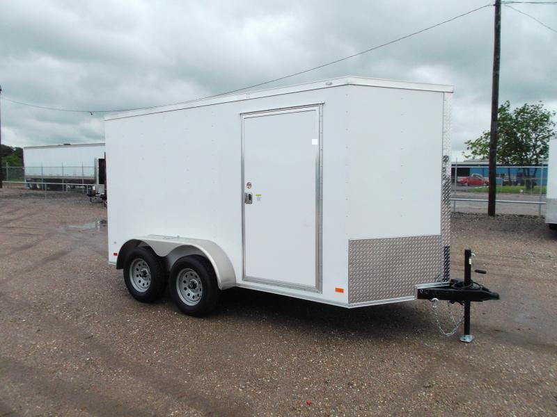 2022 Covered Wagon Trailers 6x12 Tandem Axle Cargo Trailer / Enclosed Trailer / 6'6" Interior / Ramp / RV Door / LEDs / Red Semi-Screwless Exterior 2022 Covered Wagon Trailers 6x12 Tandem Axle Cargo Trailer / Enclosed Trailer / 6'6" Interior / Ramp / RV Door / LEDs / Red Semi-Screwless Exterior