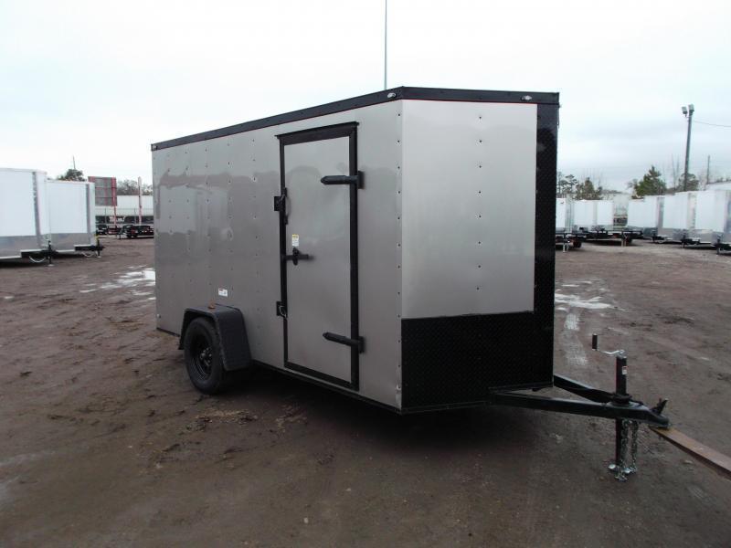 2020 Texas Select 6x12 Single Axle Cargo Trailer Enclosed Trailer Silver Blacked Out 6 3 Interior Ramp Side Door Leds Cargo Trailers For Sale Classifieds For Enclosed Cargo Trailers
