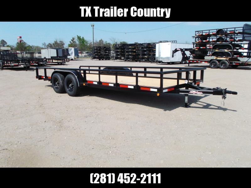 2023 J&C Trailers 77x16 Tandem Axle Utility Trailer / Lowboy Trailer
