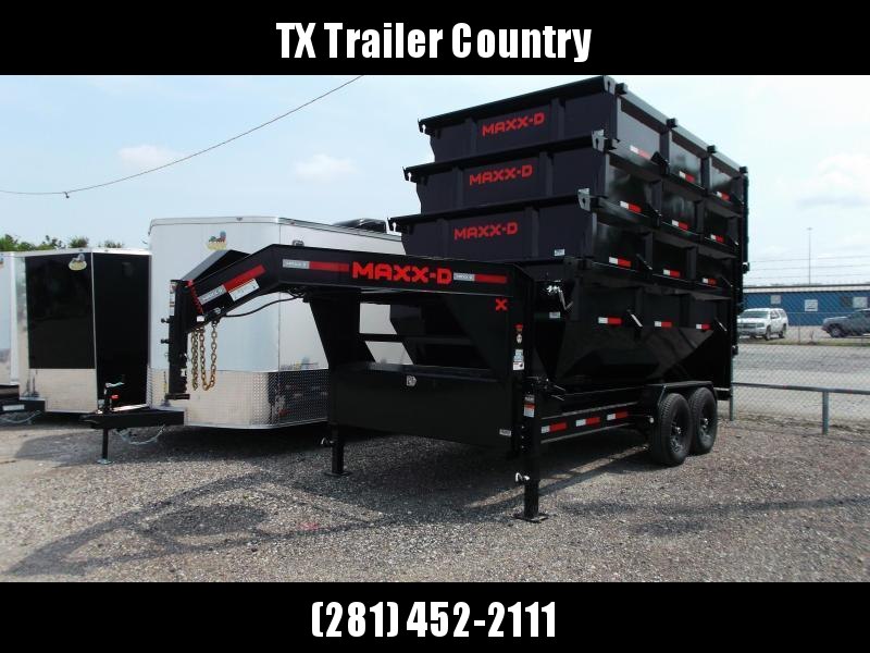 SPECIAL - PACKAGE DEAL - 2022 MAXXD 83x14 ROX 14K Gooseneck Roll off Dump Trailer w/ (4) 83x14 4ft Tall Heavy Duty Bins SPECIAL - PACKAGE DEAL - 2022 MAXXD 83x14 ROX 14K Gooseneck Roll off Dump Trailer w/ (4) 83x14 4ft Tall Heavy Duty Bins