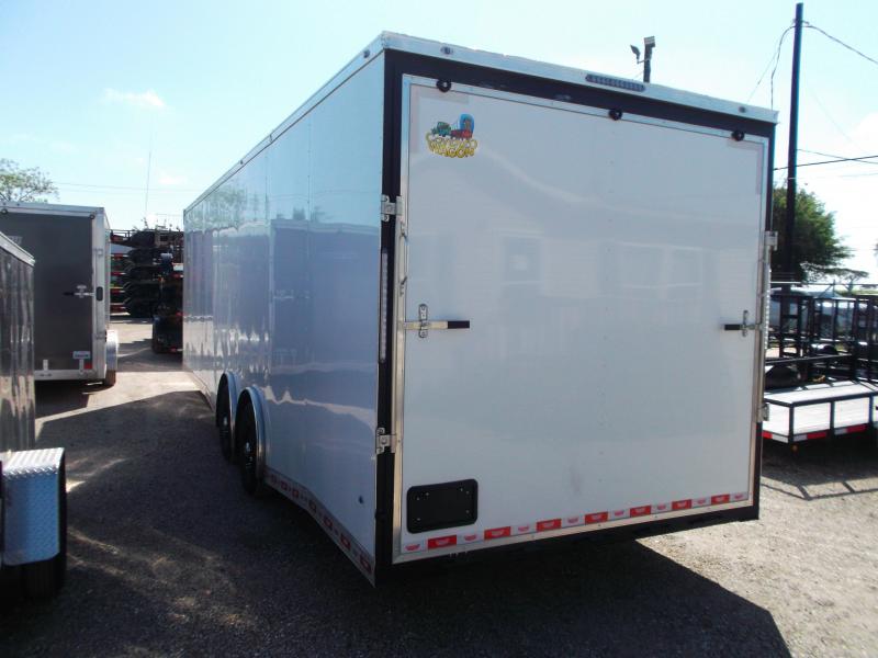 WOW SPECIAL 2023 Covered Wagon Trailers 8.5x28 Tandem Axle Race