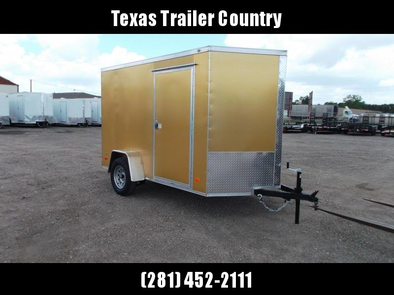 2021 Covered Wagon Trailers 6x10 Single Axle Cargo Trailer / Enclosed Trailer / Ramp / 6'3" Interior / RV Side Door / LEDs / Gold Semi-Screwless Exterior 2021 Covered Wagon Trailers 6x10 Single Axle Cargo Trailer / Enclosed Trailer / Ramp / 6'3" Interior / RV Side Door / LEDs / Gold Semi-Screwless Exterior
