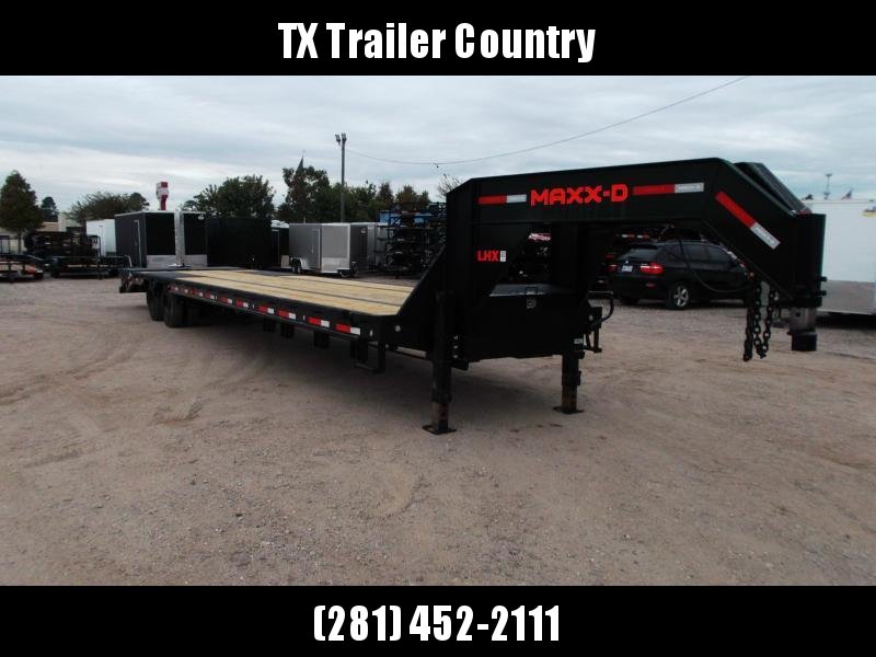 SPECIAL - 2022 MAXXD 102x40 LDX Heavy Duty Flatbed Gooseneck / Equipment Trailer / 12K Electric Over Hydraulic Axles / Adjustable Suspension / Maxxd Out Ramps / Sliding Ratchet Bar w/ Ratchets / Dunnage Box / Toolbox SPECIAL - 2022 MAXXD 102x40 LDX Heavy Duty Flatbed Gooseneck / Equipment Trailer / 12K Electric Over Hydraulic Axles / Adjustable Suspension / Maxxd Out Ramps / Sliding Ratchet Bar w/ Ratchets / Dunnage Box / Toolbox
