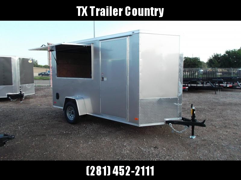 SPECIAL - 2022 Covered Wagon Trailers 6x12 Single Axle Concession Trailer / Vending Trailer / Cargo Trailer / 6'6" Interior Height / Ramp / RV Side Door / LEDs / Arizona Beige Semi-Screwless Exterior / 3x6 Concession Window SPECIAL - 2022 Covered Wagon Trailers 6x12 Single Axle Concession Trailer / Vending Trailer / Cargo Trailer / 6'6" Interior Height / Ramp / RV Side Door / LEDs / Arizona Beige Semi-Screwless Exterior / 3x6 Concession Window