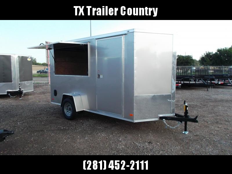 SPECIAL - 2022 Covered Wagon Trailers 6x12 Single Axle Concession Trailer / Vending Trailer / Cargo Trailer / 6'6" Interior Height / Ramp / RV Side Door / LEDs / Arizona Beige Semi-Screwless Exterior / 3x6 Concession Window SPECIAL - 2022 Covered Wagon Trailers 6x12 Single Axle Concession Trailer / Vending Trailer / Cargo Trailer / 6'6" Interior Height / Ramp / RV Side Door / LEDs / Arizona Beige Semi-Screwless Exterior / 3x6 Concession Window